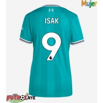 Camiseta Liverpool Alexander Isak #9 Tercera Equipación para mujer 2025-26 manga corta